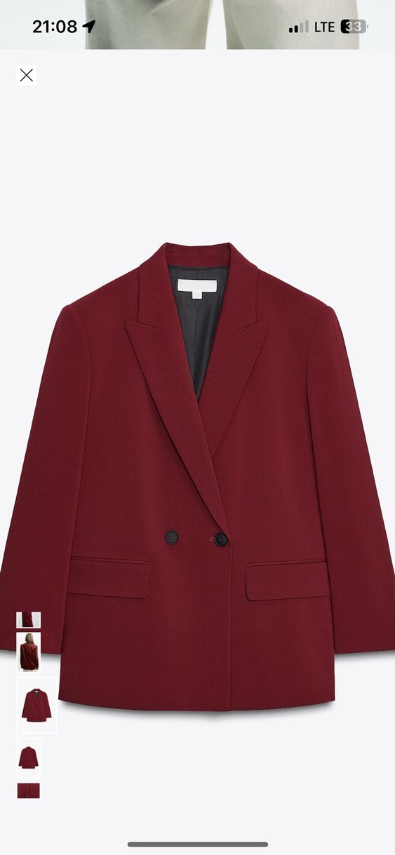 Zara kruvaze blazer - Görsel 2