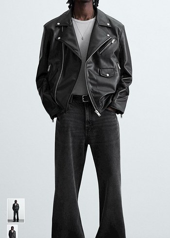 Suni deri bilet ceket - Görsel 6