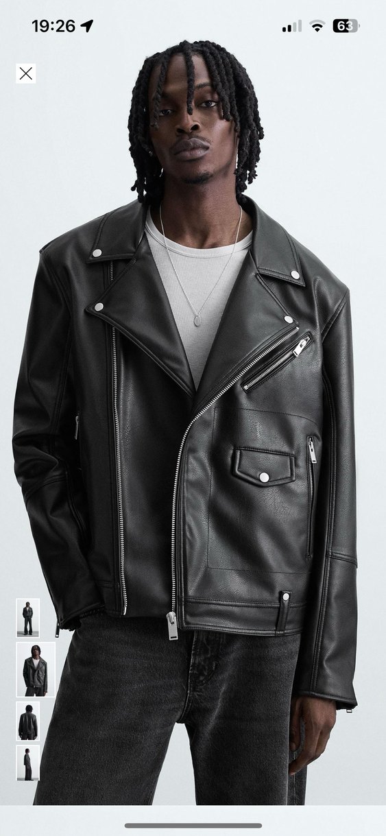 Suni deri bilet ceket - Görsel 5