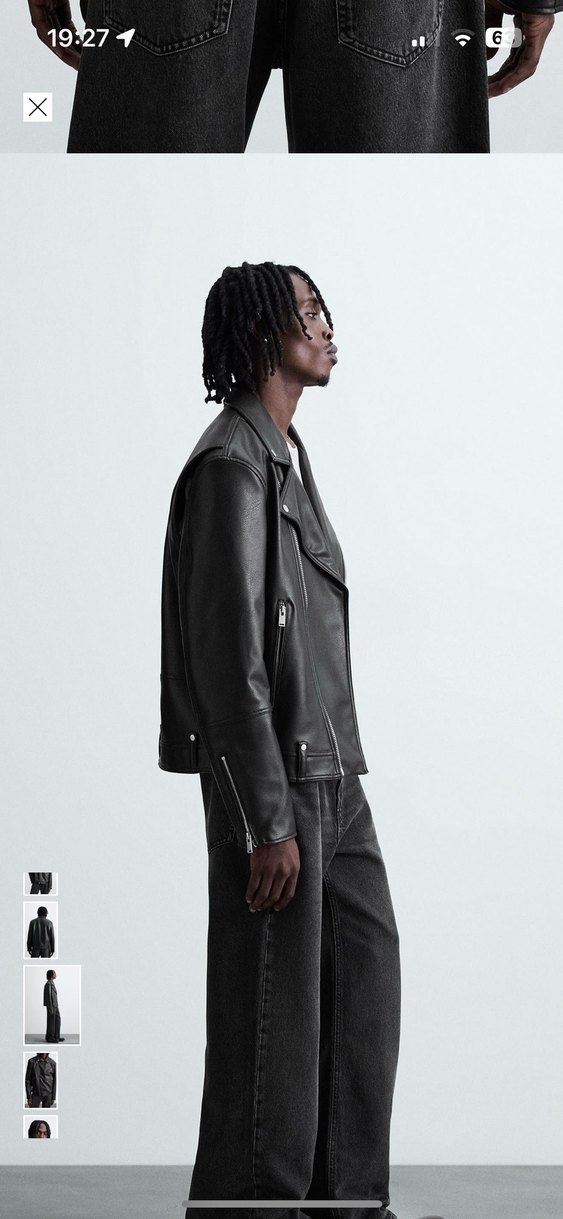 Suni deri bilet ceket - Görsel 3