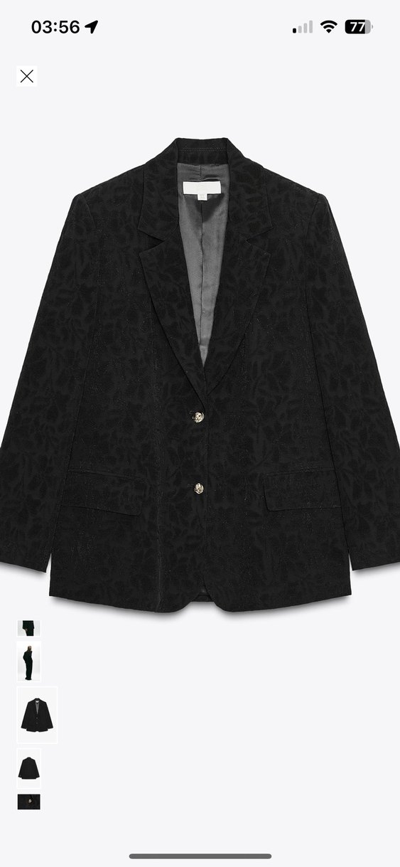 Zara jakarlı blazer - Görsel 3