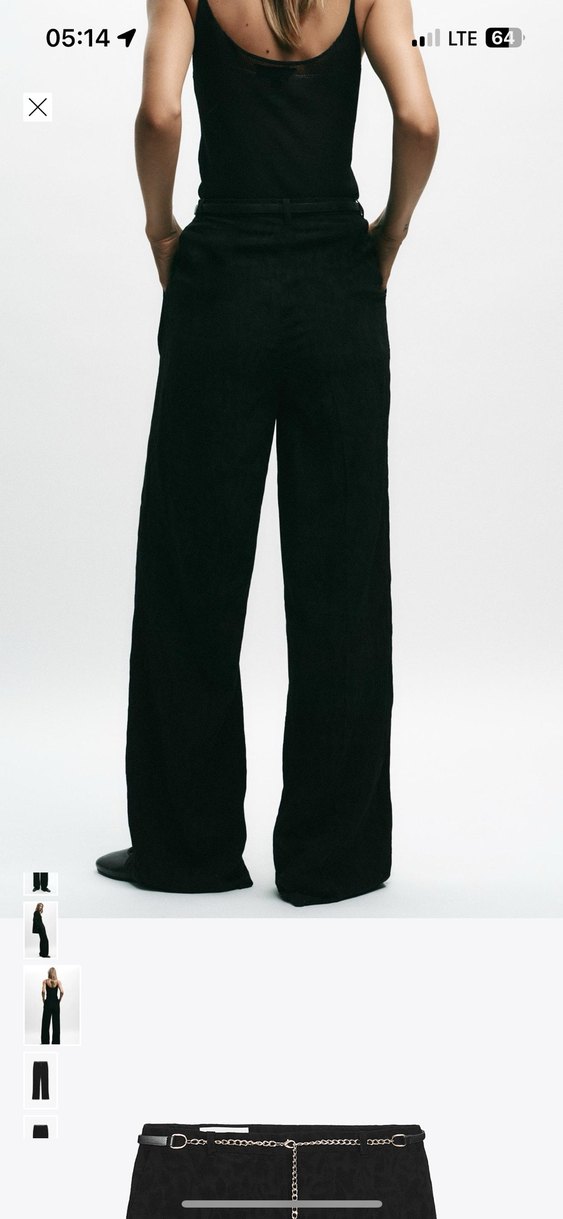 Zara jakarlı pantolon - Görsel 2