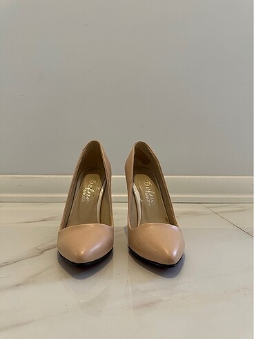 36 Beden Gerçek nude renginde stiletto