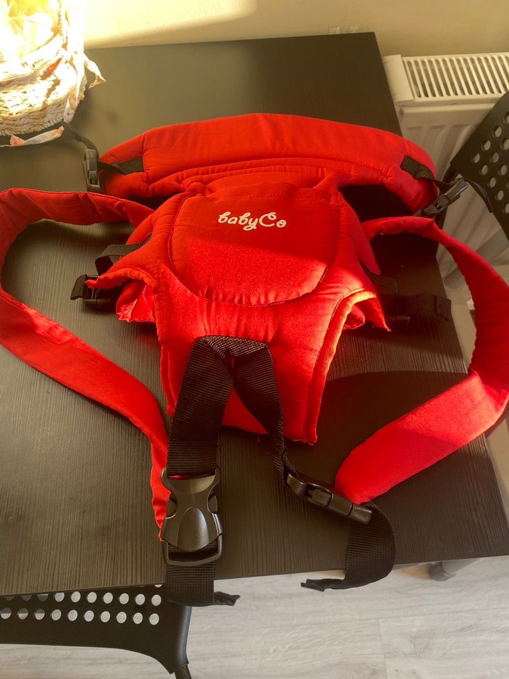 BabyCo Kırmızı Bebek Kanguru - Görsel 2