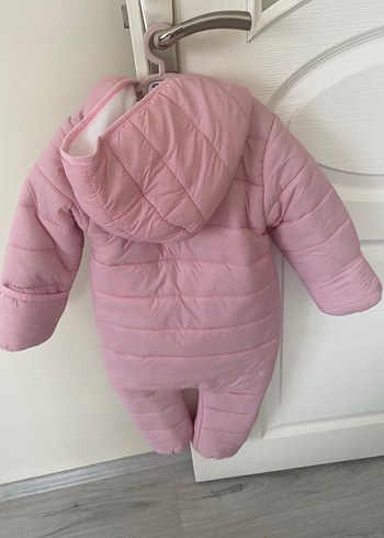 HelloBaby Kız Bebek Pembe Fermuarlı Tulum