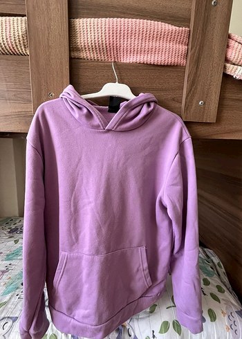 Trendyol & Milla Mor Kapüşonlu Rahat Kesim Sweatshirt