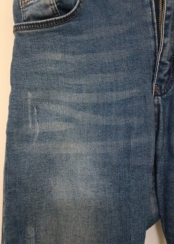 32 Beden Kadın Mavi Dar Kesim Denim Jean