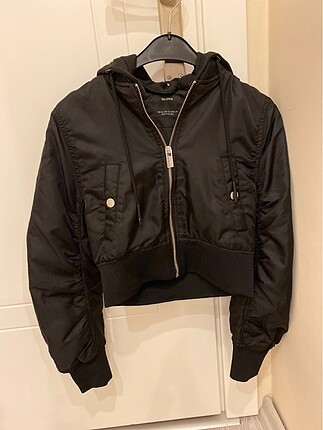 Bershka Siyah Bomber Ceket