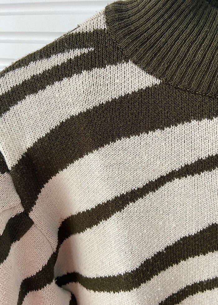 Zebra desen kazak - Görsel 3