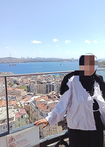 38 Beden bağlamalı Beyaz Kadın ceket