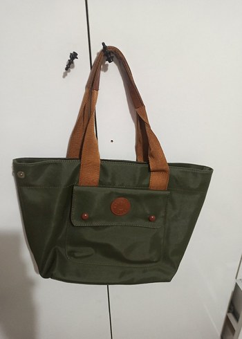 Minimalist Yeşil Deri Kadın Çanta