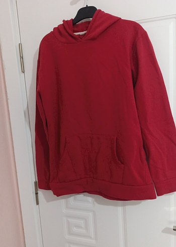 Gülşah Saraçoğlu Kırmızı Kapüşonlu Kadın Sweatshirt