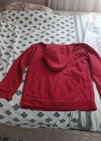 s Beden kırmızı Renk Kırmızı Kapüşonlu Kadın Sweatshirt