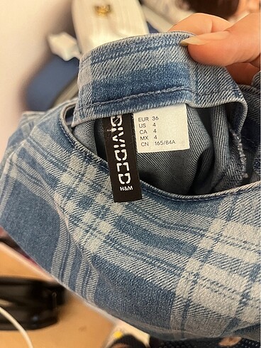 36 Beden mavi Renk H&M mini yazlik elbise