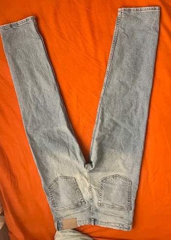 Bershka Buz mavisi baggy Kadın Kot Pantolon