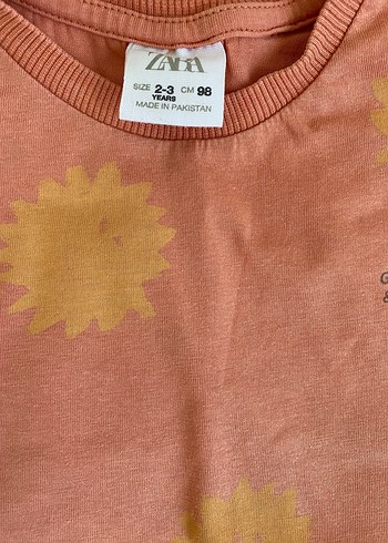 Zara Turuncu Pastel Batik Desenli Bebek Takımı