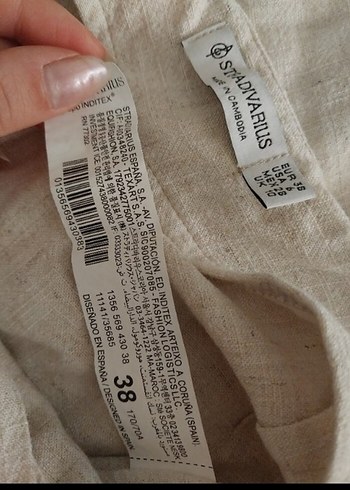 Fırfırlı Keten Hamile Şortu - Görsel 3