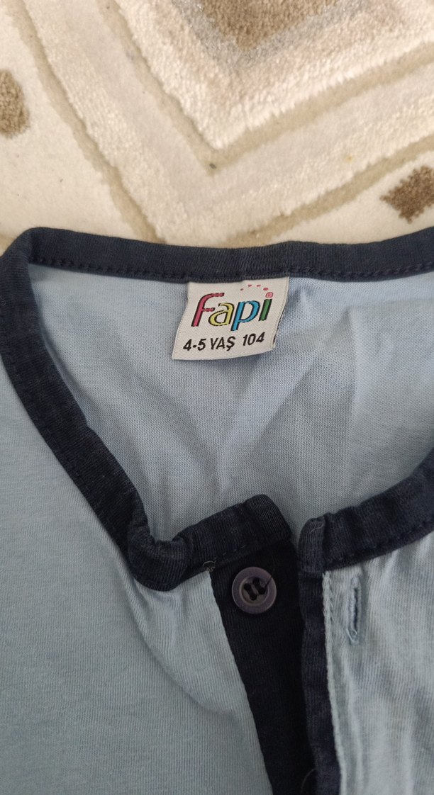 Erkek Çocuk Düğmeli Uzun Kollu Sweatshirt - Görsel 2