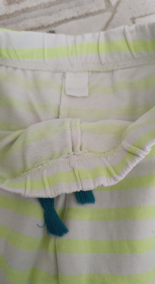 Beyaz Rahat Pamuklu Mini Şort - Görsel 2