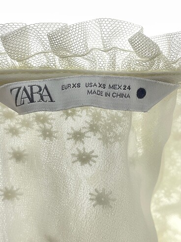 xs Beden beyaz Renk Zara Bluz %70 İndirimli.
