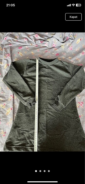 12-13 Yaş Beden gri Renk S beden sweatshirt