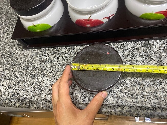  Beden Renk Ahşap standlı porselen baharatlık 3 lü