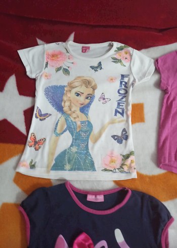 Kız Çocuk Pembe Kısa Kollu Tişört - Görsel 4