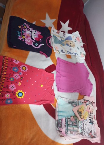 Kız Çocuk Pembe Kısa Kollu Tişört - Görsel 5