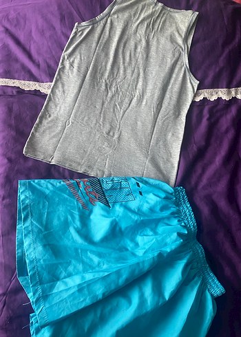 Mavi Atletik Mini Erkek Deniz Şortu - Görsel 4