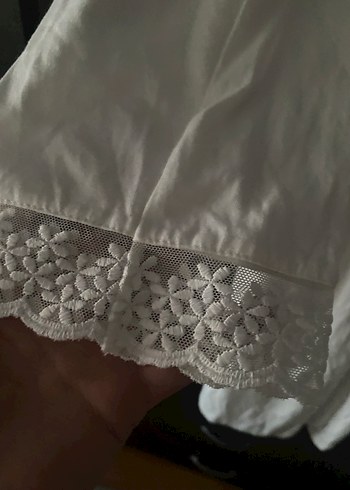 Uzun Kollu uçları dantelli sabahlık - Görsel 4