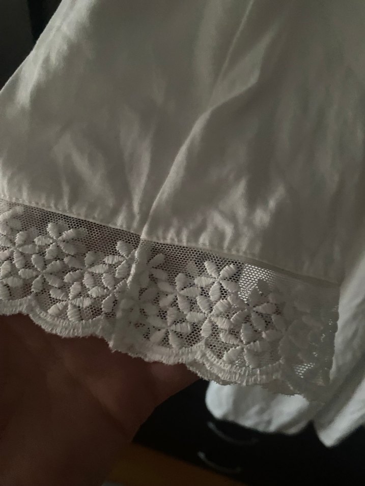 Uzun Kollu uçları dantelli sabahlık - Görsel 4