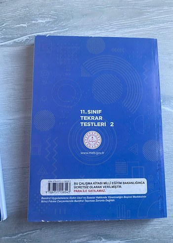 11. Sınıf Tekrar Testleri 2 Kitabı - Görsel 2