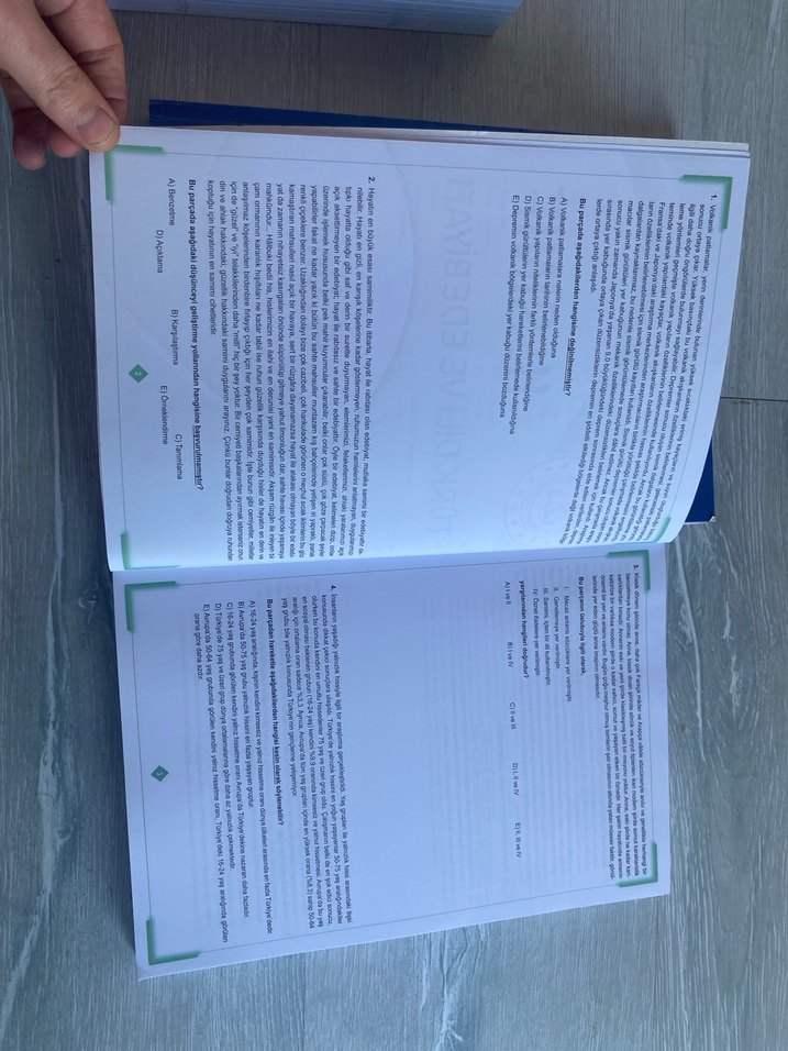 11. Sınıf Tekrar Testleri 2 Kitabı - Görsel 4