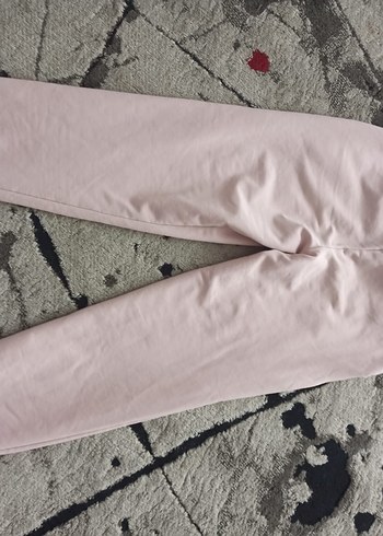 Baskılı Kemerli Pembe Kız Eşofman Altı - Görsel 2