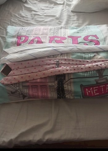 Mavi gri çizgili Pastel Erkek çocuk Kravat - Görsel 4