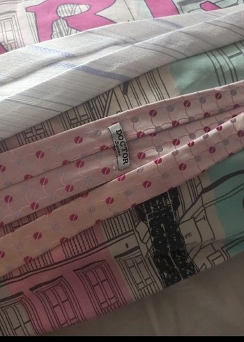 Mavi gri çizgili Pastel Erkek çocuk Kravat - Görsel 3