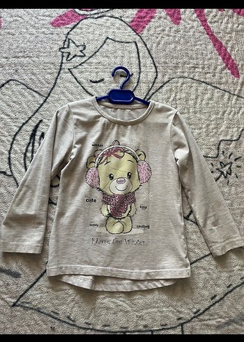 Bej Uzun Kollu tshirt - Görsel 2