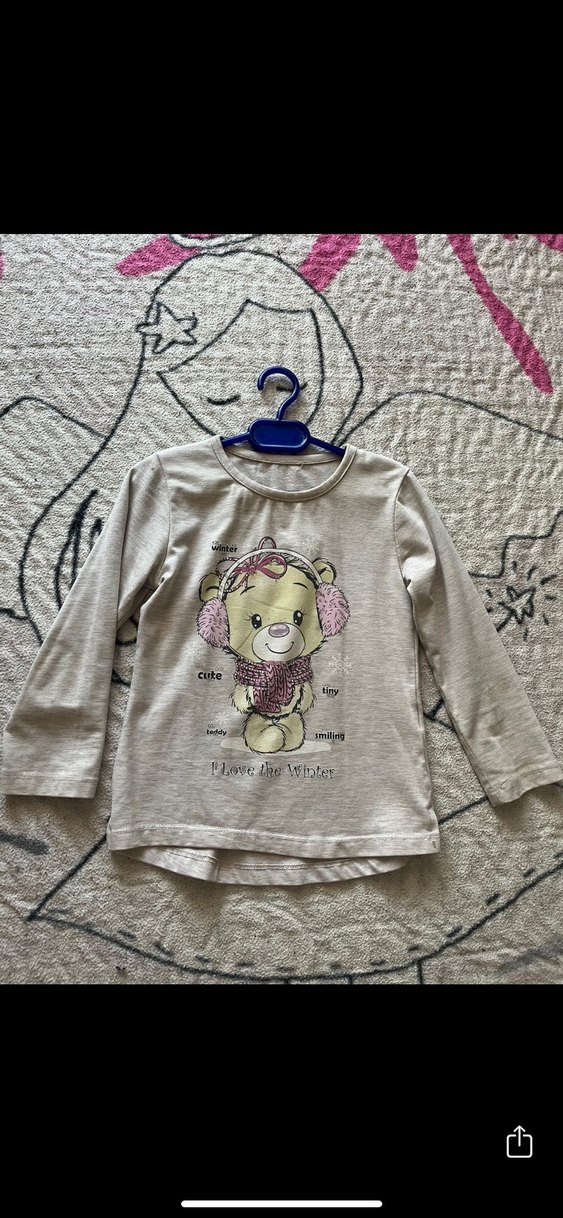 Bej Uzun Kollu tshirt - Görsel 2