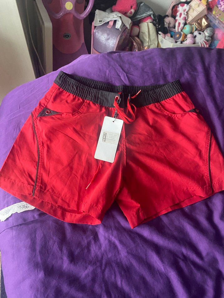 Yeşil Kemerli Mini Şort - Görsel 5