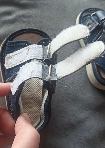 Mavi Kot benek sandalet Velcro - Görsel 3