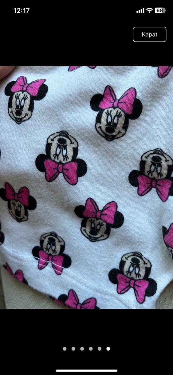 Minimaus desenli bebek şortu - Görsel 4