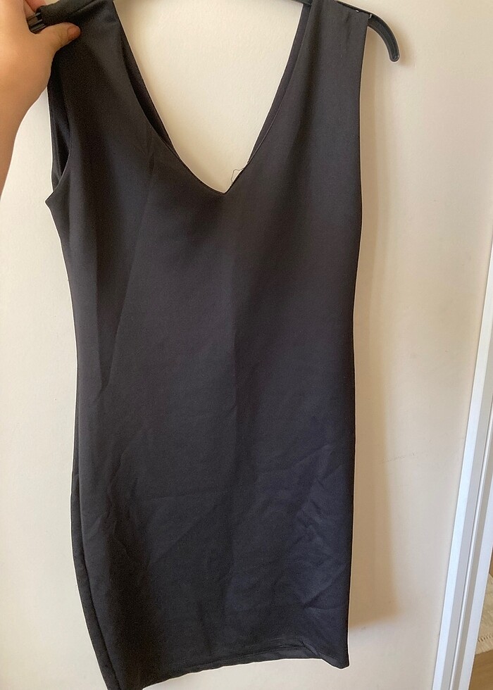 siyah mini elbise - Görsel 2