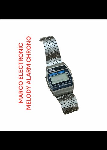 MARCO ELECTRONİC MELODY ALARM CHRONO VİNTAGE DİJİTAL KOL SAATİ i
