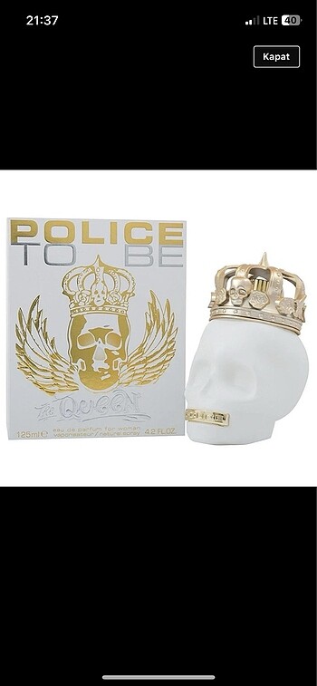 POLICE TO BE & THE QUEEN 125mL BAYAN PARFÜM