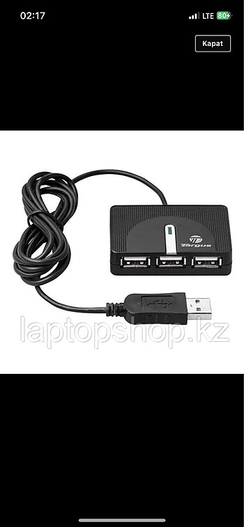 Targus Travel USB 2.0 4-Port Çoklayıcı