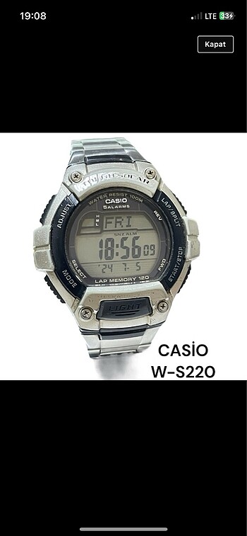 ??CASİO W-S220 ERKEK KOL SAATİ