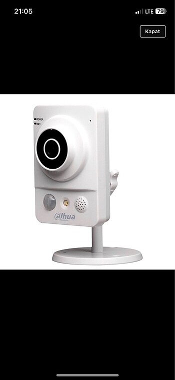 ????DAHUA IPC-KW12W 1MP 3.6mm,Ses,Wifi Küp IP Kamera