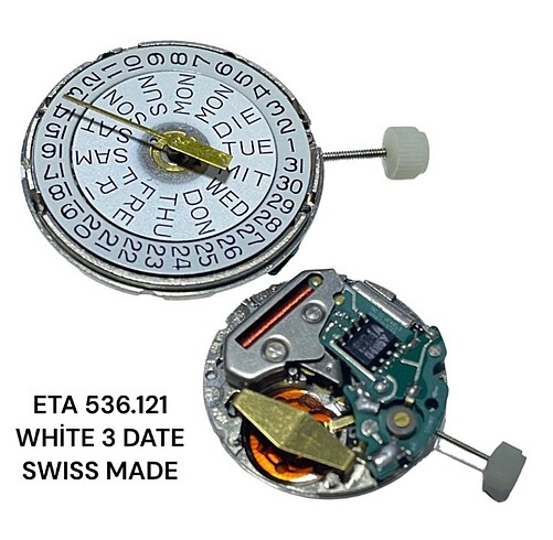 536.121 / 3 WHİTE DATE ETA AS ESA DM SWİSS QUARZ MAKİNA