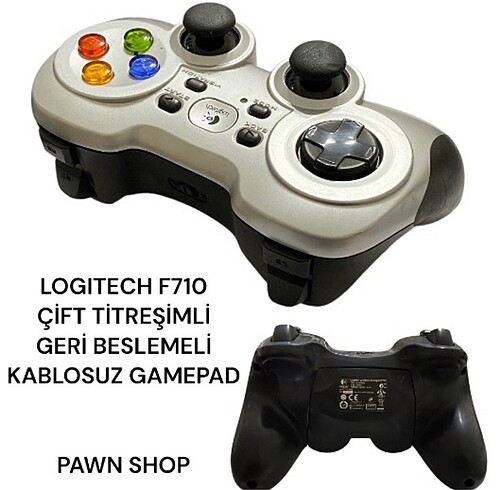 LOGITECH F710 ÇİFT TİTREŞİMLİ GERİ BESLEMELİ KABLOSUZ GAMEPAD
