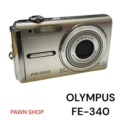 OLYMPUS FE-340 DİJİTAL FOTOĞRAF MAKİNASI ŞARJ ALETİ VE BARİTAR